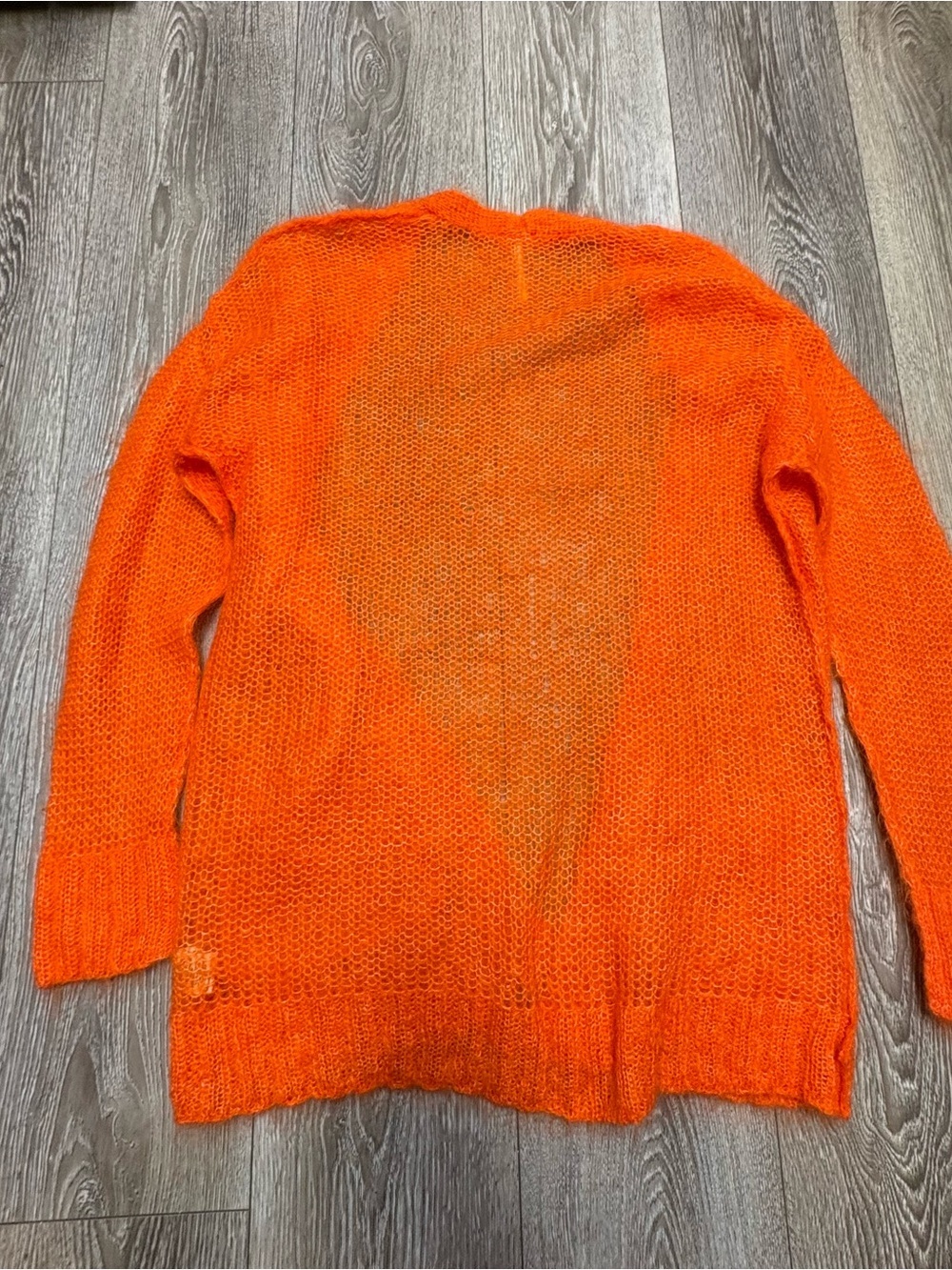 Free people Cozy Open-Front Orange Women's Cardigan Sweater - Picture 11 of 11
